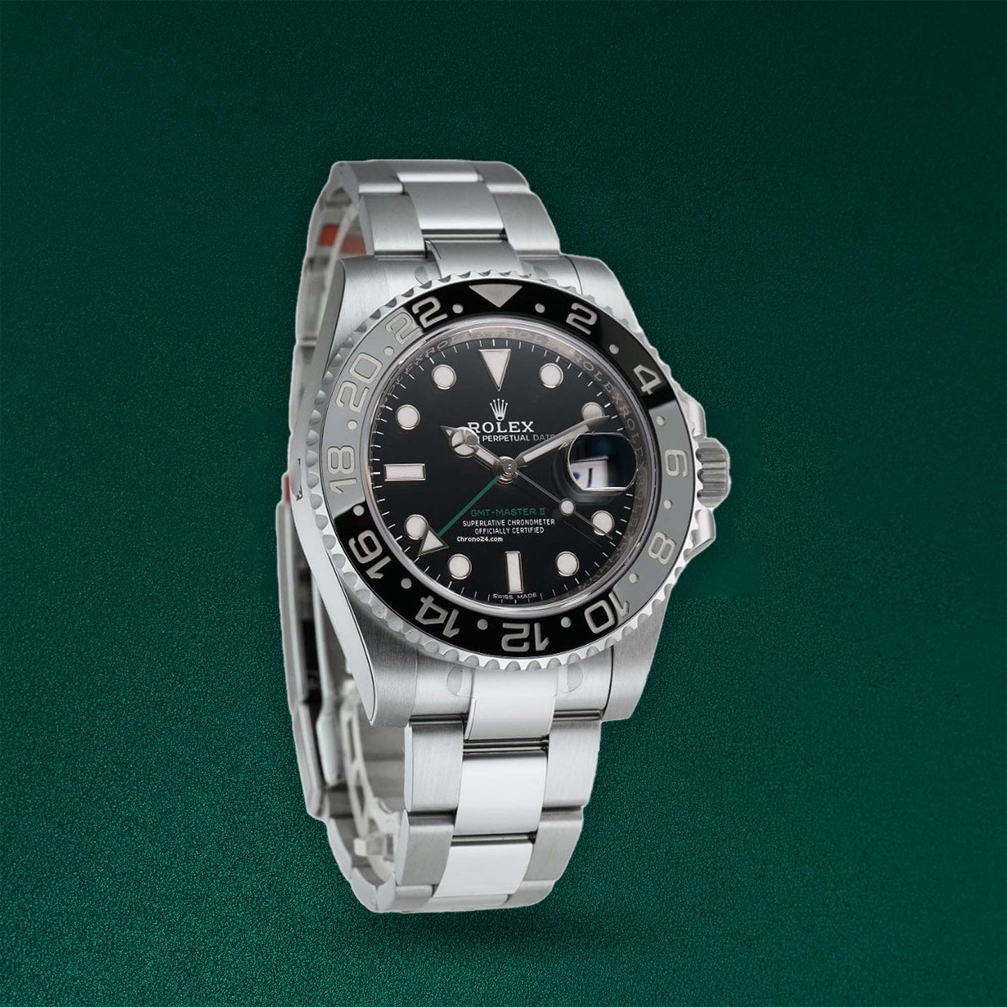 Rolex GMT-Master II Steel 40mm Black Dial Ceramic Bezel Oyster Bracelet